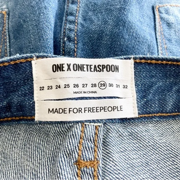 New One Teaspoon High Waist Bonita Shorts Cut Off Distressed Size 29